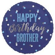 18in HAPPY BIRTHDAY BROTHER FOIL BALL
