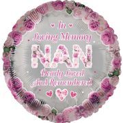 18in NAN REMEMBRANCE FOIL BALLOON
