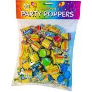 50PK PARTY POPPERS