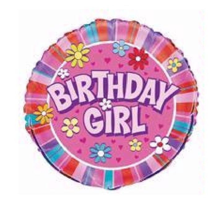 Birthday Girl Foil Balloon – 18″ Uninflated