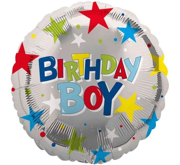 Birthday Boy Foil Balloon – Uninflated