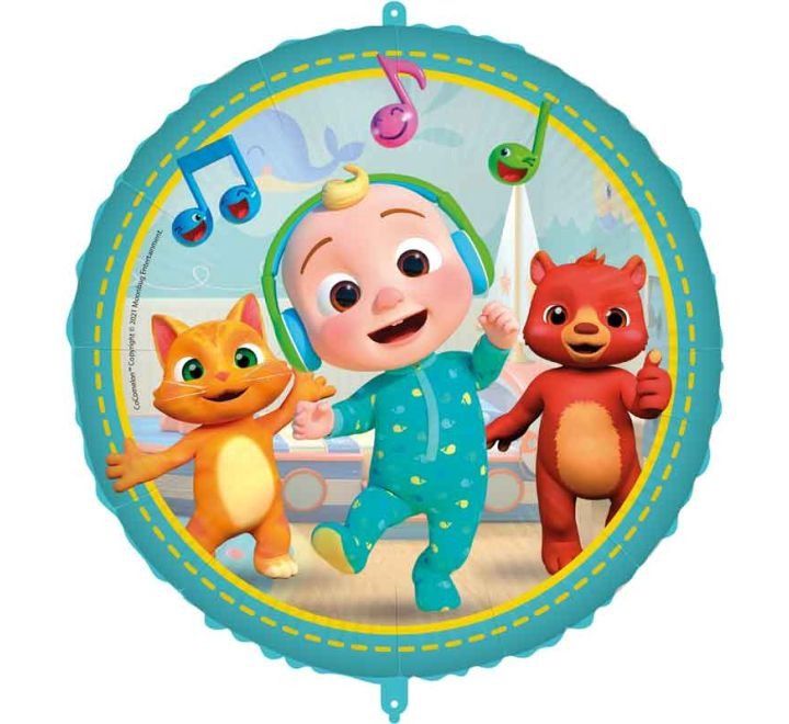 CoComelon Foil Balloon – JJ &amp; Friends Design – 18″ Uninflated