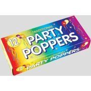 Traditional Party Poppers – 12 Pack