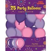 Pink &amp; Purple Party Balloons – 25 Pack