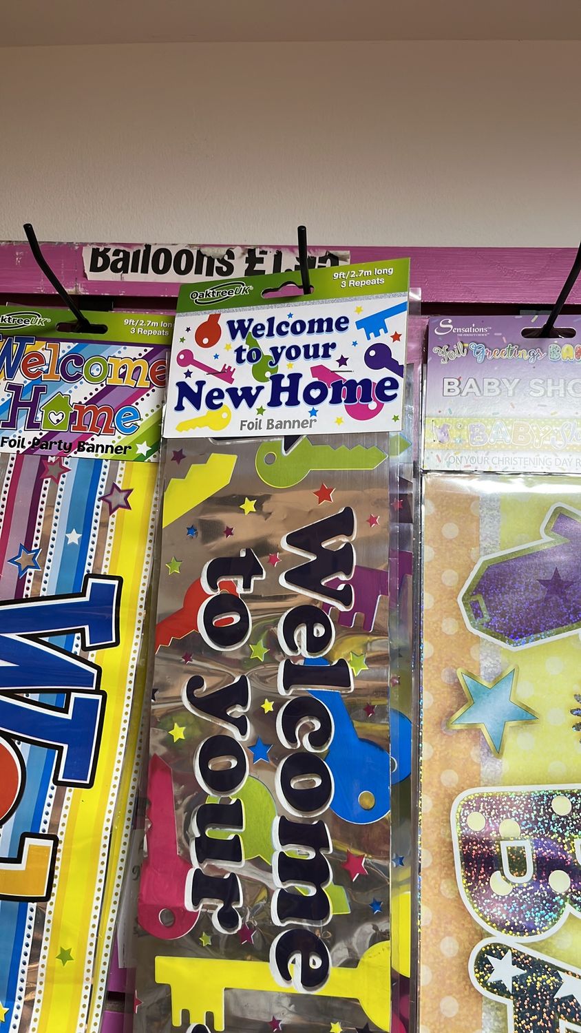 Welcome to your new home banner