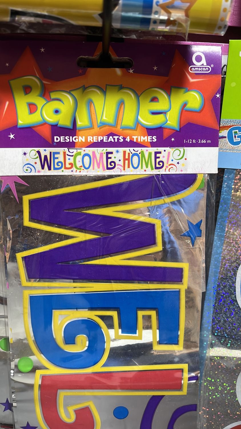 Am scan welcome home banner