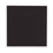 16PK 33cm BLACK NAPKINS