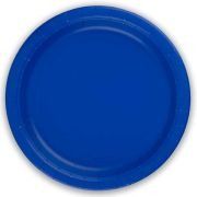 8PK 23cm ROYAL BLUE PAPER PLATES