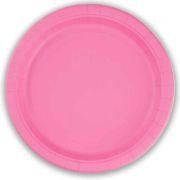 8PK 23cm BUBBLEGUM PINK PAPER PLATES