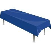 ROYAL BLUE PLASTIC TABLECOVER