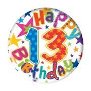 5.5cm AGE 13 BOY BADGE 6S