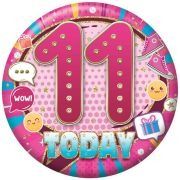 5.5cm AGE 11 FEMALE BADGE 6S