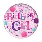 5.5cm BIRTHDAY GIRL BADGE 6S