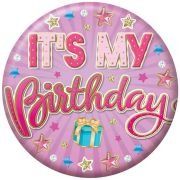 5.5cm FEMALE BIRTHDAY BADGE 6S