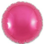 9in PINK ROUND FOIL BALLOON