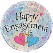 18in HAPPY ENGAGEMENT PRISM ROUND FOI