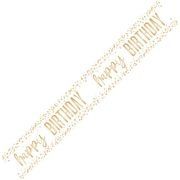 9ft HAPPY BIRTHDAY CONFETTI GOLD FOIL