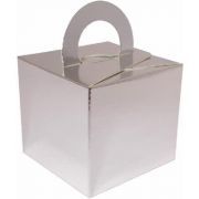 SILVER METALLIC FAVOR BOX