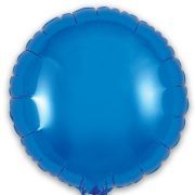 9in BLUE ROUND FOIL BALLOON
