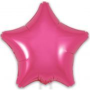 9in PINK STAR FOIL BALLOON