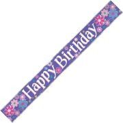 9ft BIRTHDAY BLOSSOM BANNER 6