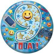 5.5cm AGE 9 MALE BADGE