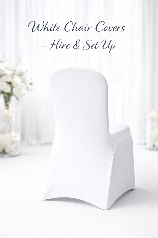 White Chair Covers – Full Service Hire