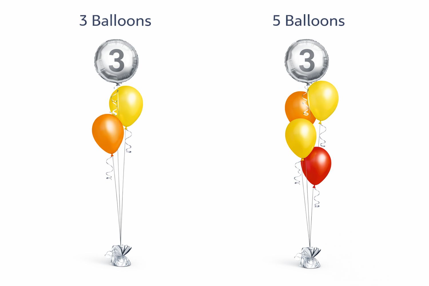 Balloon Bouquets with 18″ Foil Topper