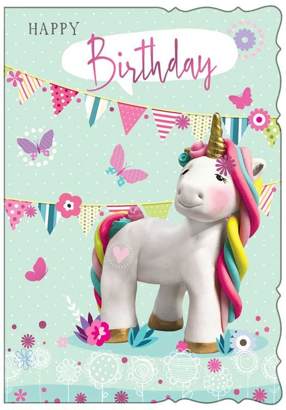 Open Birthday Unicorn OTB17281b