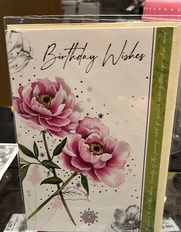 Open Birthday Peonies