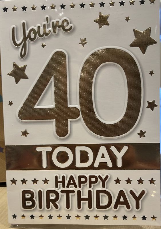 40th Gold &amp; WhiteEDPI-44438-1B-2