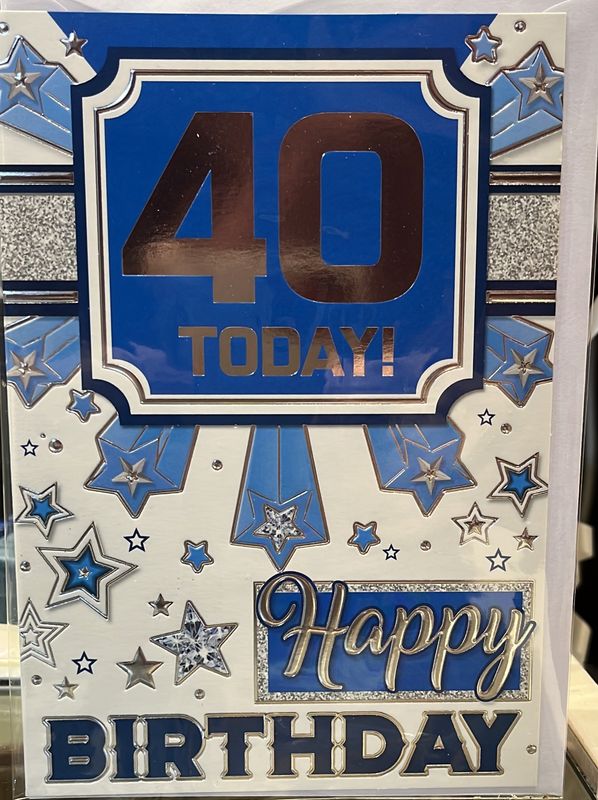 40 today white &amp; blue SL50033C-1