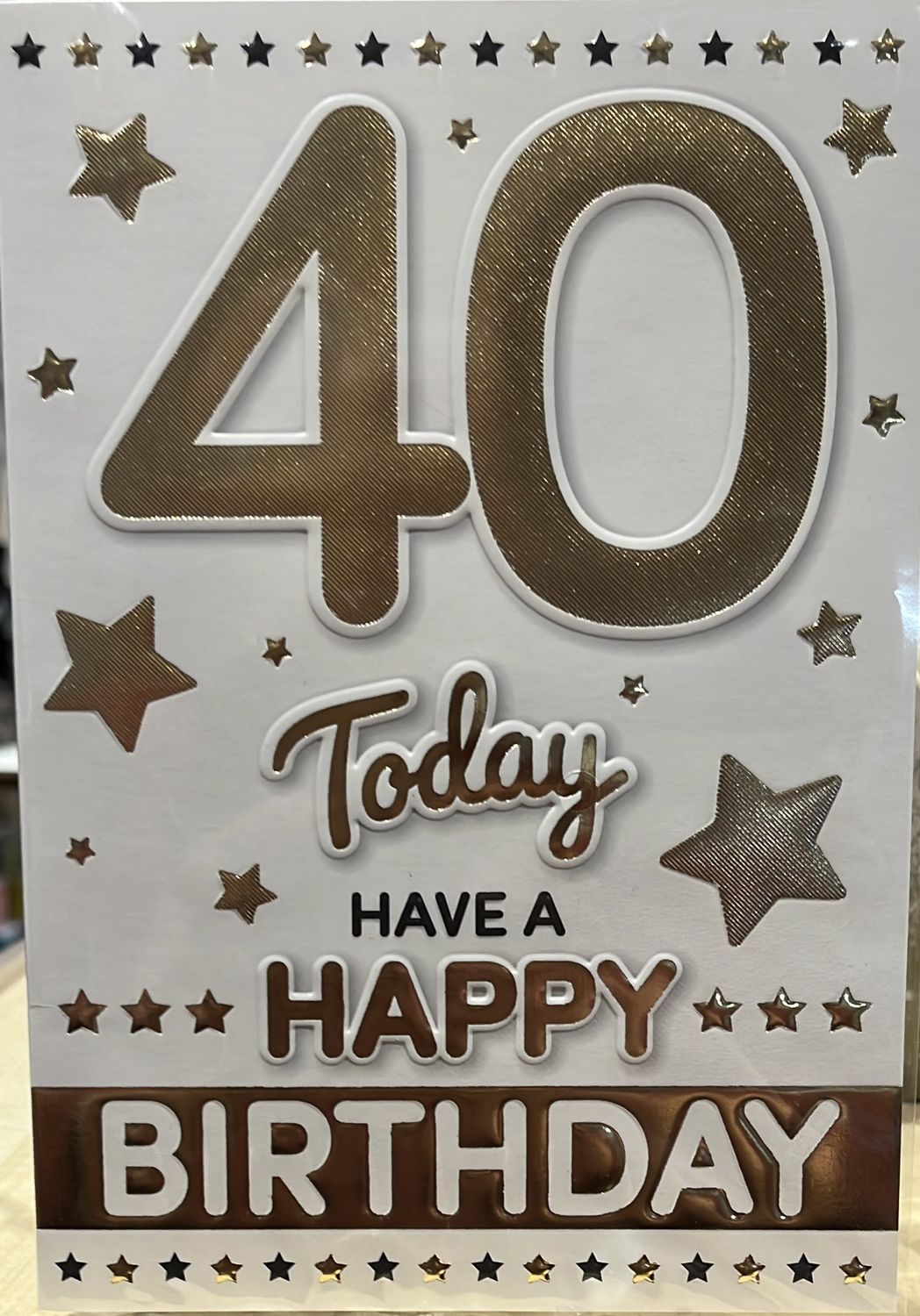 40 Gold &amp; White EDPI-44438-1B