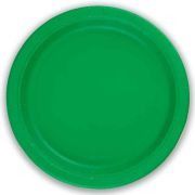 8PK 23cm EMERALD GREEN PAPER PLATES