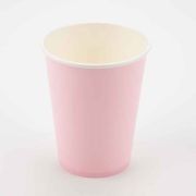 8PK 9oz LIGHT PINK  PAPER CUPS