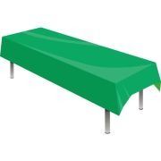 EMERALD GREEN PLASTIC TABLECOVER