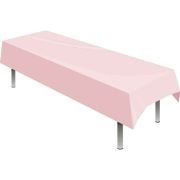 LIGHT PINK PLASTIC TABLECOVER