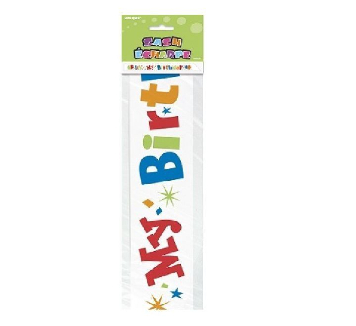 “It’s My Birthday” Colourful Party Sash – Celebration Sash