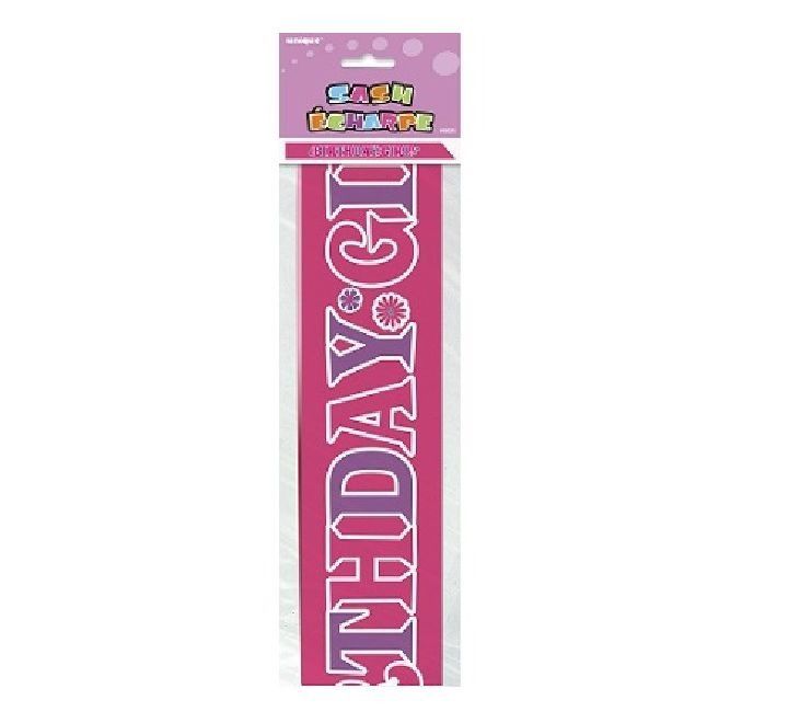 Pink “Birthday Girl” Sash – Celebration Party Sash
