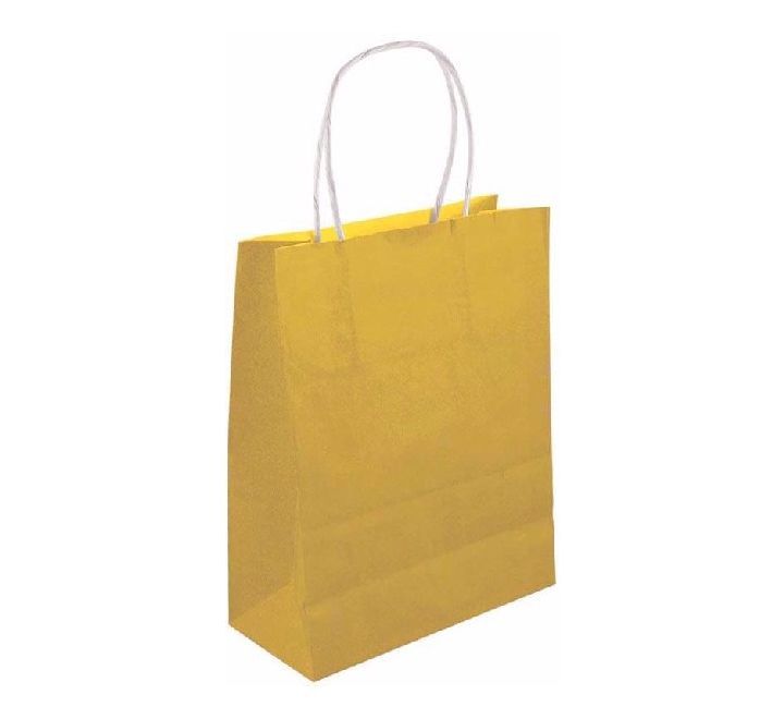 Gold Paper Gift Bag with Handles – Small Party Gift Bag