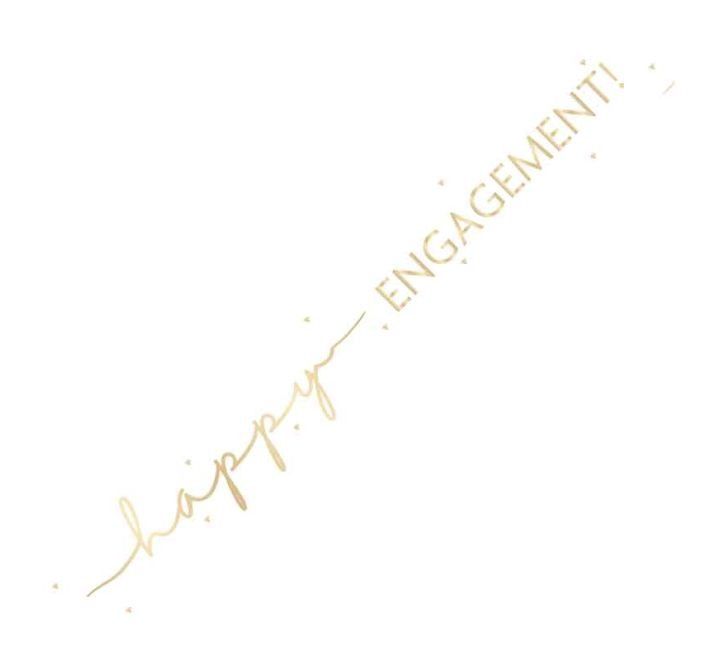 9ft HAPPY ENGAGEMENT FOIL BANNER