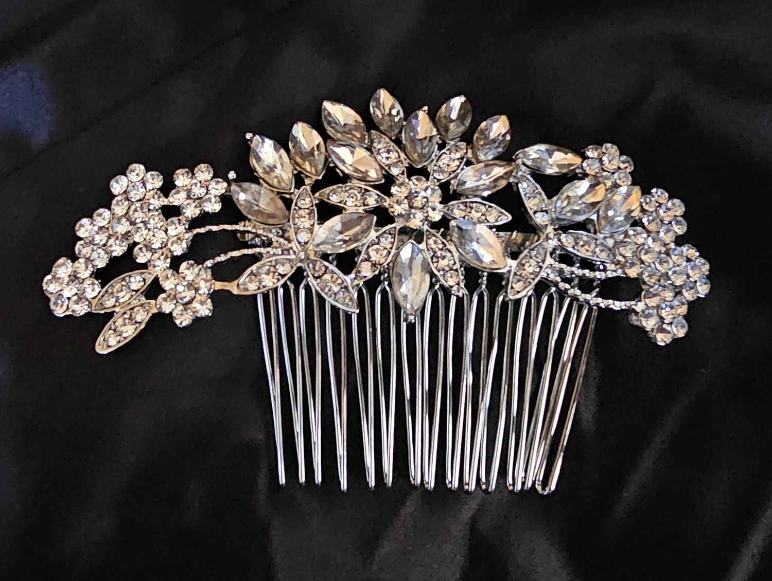 Silver Flora Hair Comb   Brand: Fairy Moda