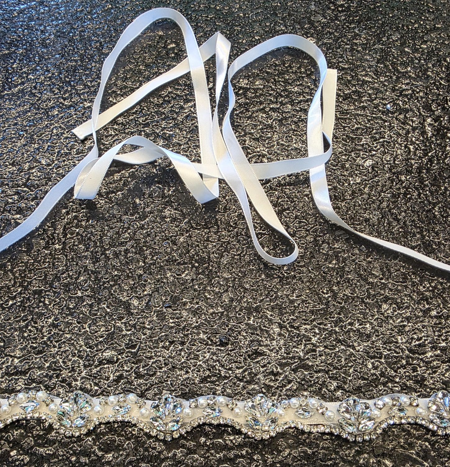 Silver/Pearl Belt   Brand: Unbranded