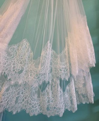 Ivory-Lace Applique-Elbow Length-30"-Veil