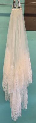 Ivory-Lace Applique-Elbow Length-30"-Veil