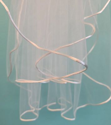 Ivory - Two Tier - Satin Edge - Shoulder Length