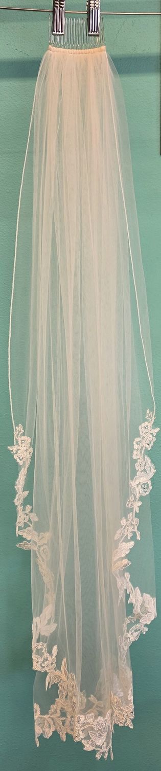 Ivory - 1/2 Lace Edge - Butt Length