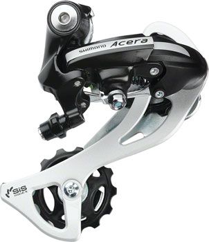 Shimano Acera RD-M360-SGS Rear Derailleur - 7,8 Speed, Long Cage, Black