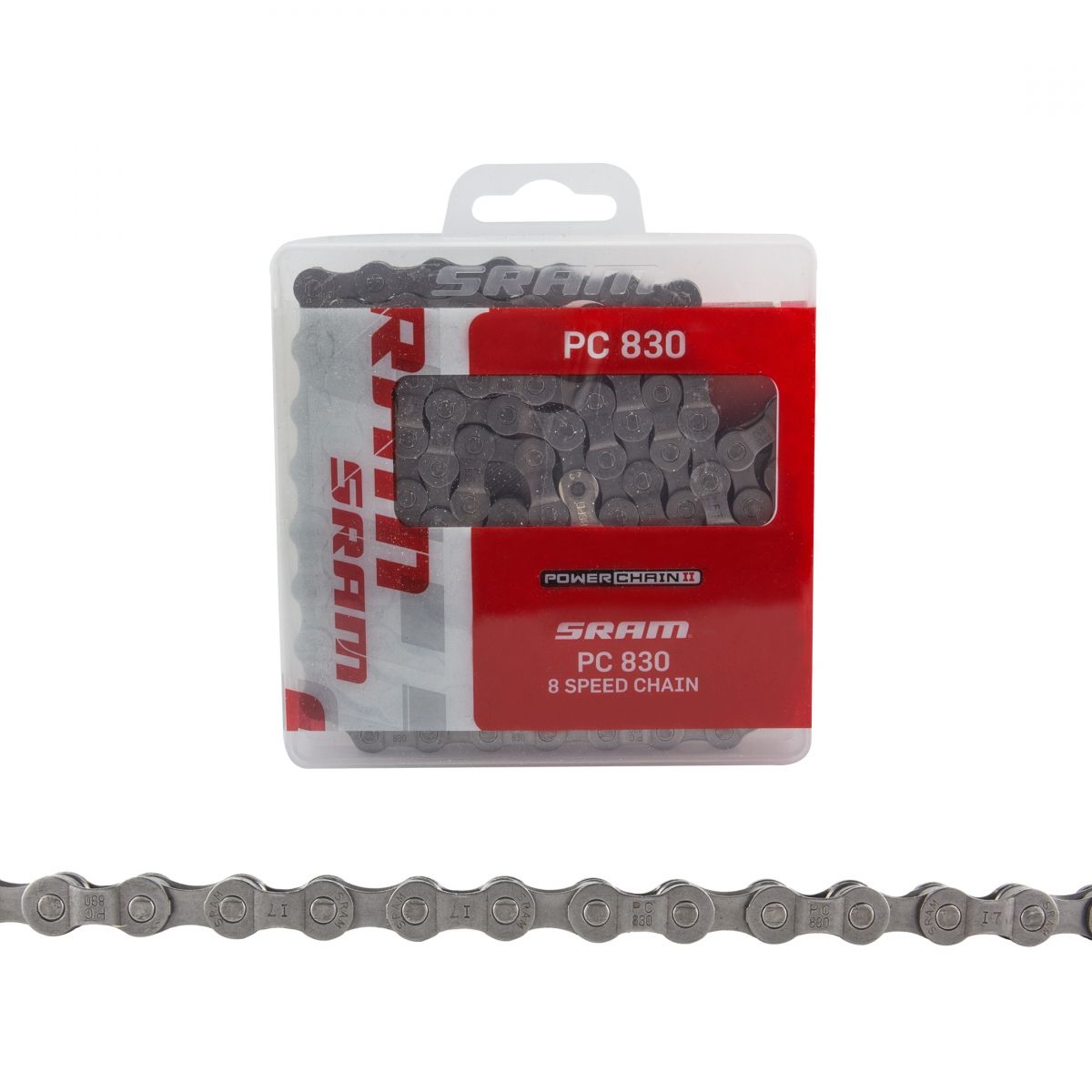 SRAM PC-830 Chain - 6, 7, 8-Speed, 114 Links, Gray