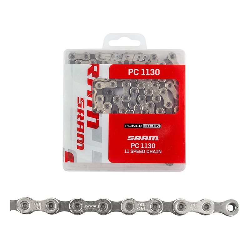SRAM PC-1130 Chain - 11-Speed, 114 Links, Silver/Gray